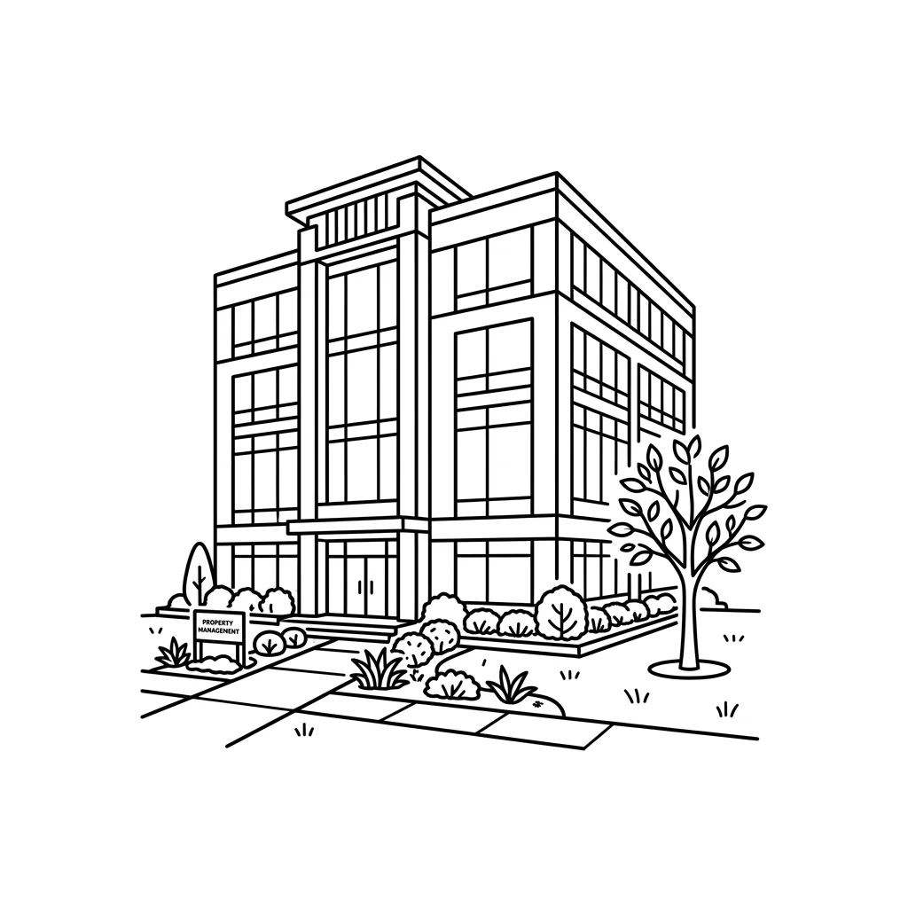 Objektpflege Illustration